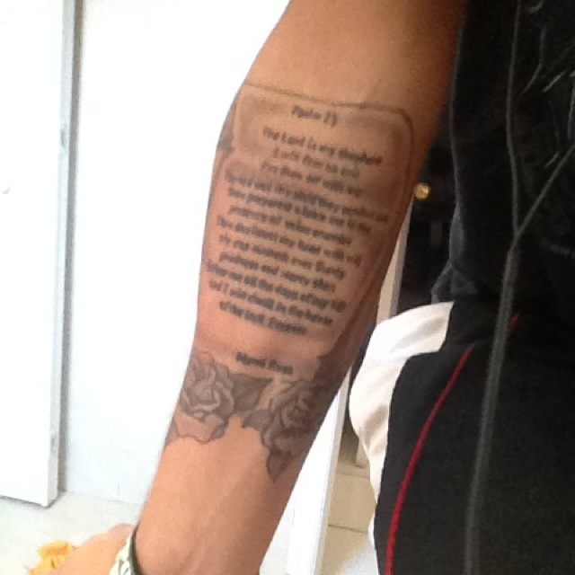 Tattoos By Shae  Script Psalm 234 script scripttattoo fonts  tattoosbyshae tattooquotes quotes quotestoliveby foryou foryoupage  tattooartist sdtattoos girltattooartist sandiego tattoos  cutetattooideas tattooideas tattoodesigns 