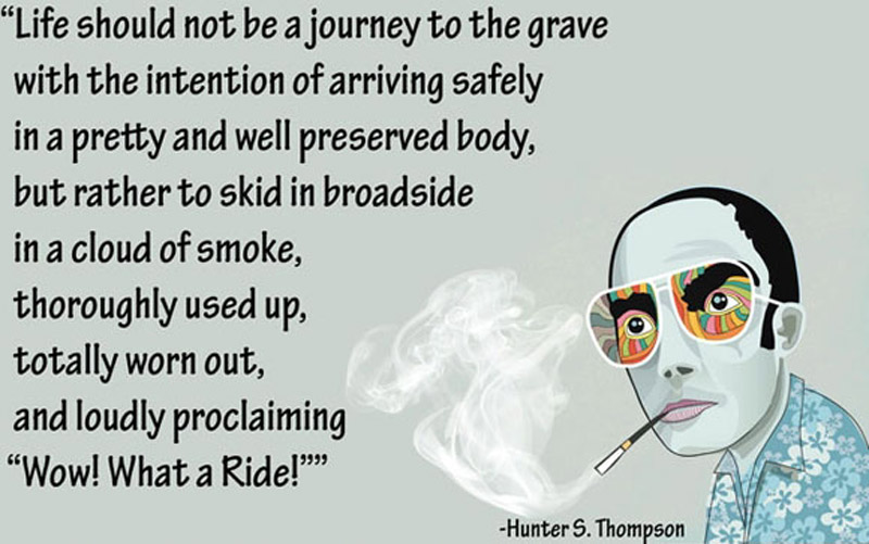 Hunter S Thompson Book Quotes. Quotesgram