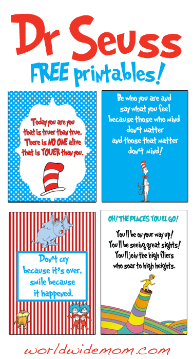 Dr Seuss Printables Quotes