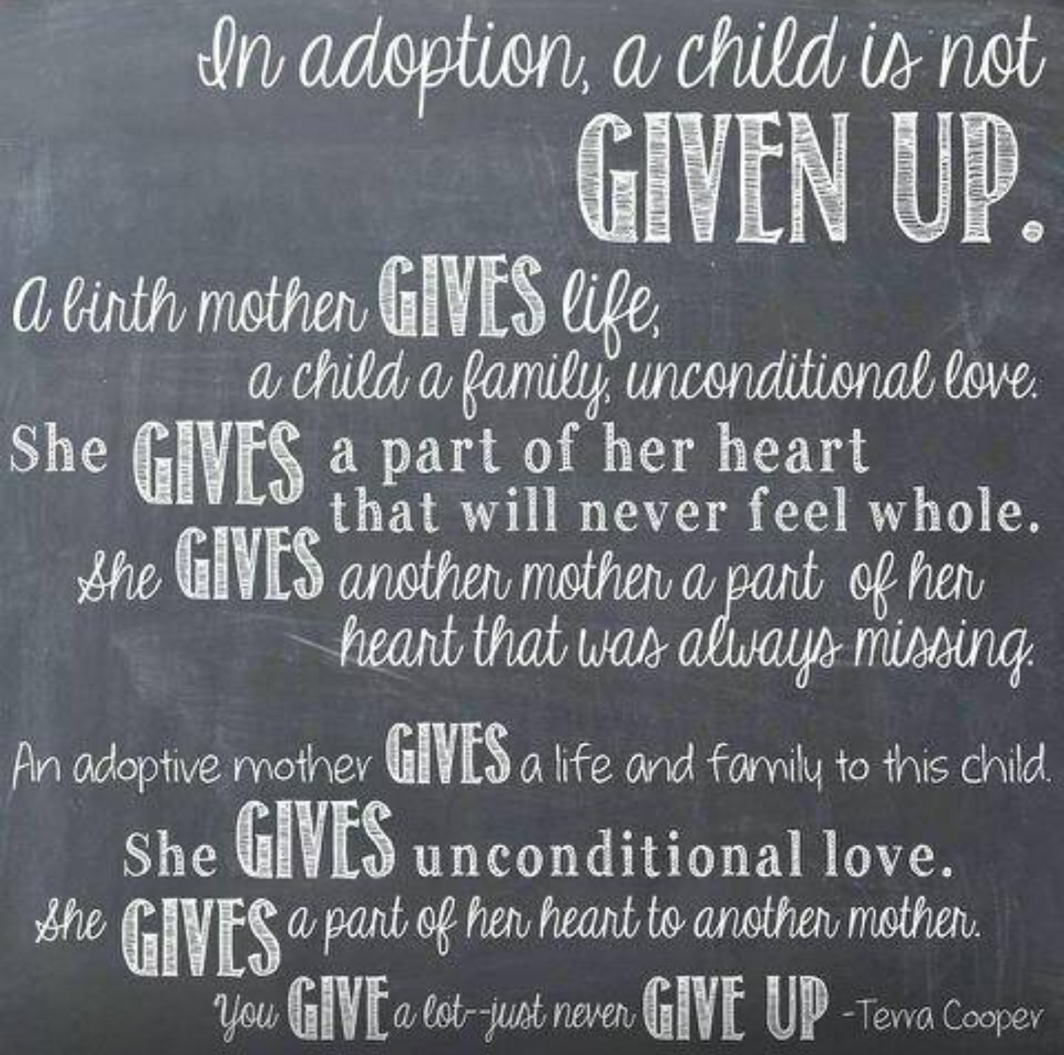 Adoptive Mother Quotes Quotesgram
