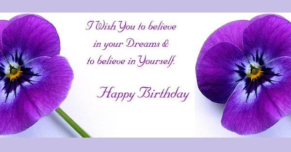 Happy Birthday Quotes Wishes In Purple