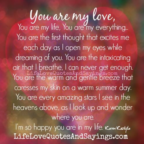You Are My Everything Quotes. QuotesGram