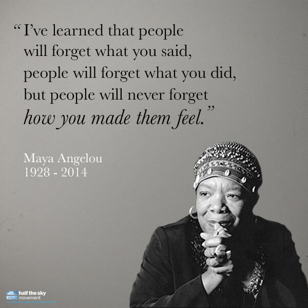 People Feel Maya Angelou Quotes. QuotesGram