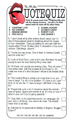 Quotes From Famous People Trivia