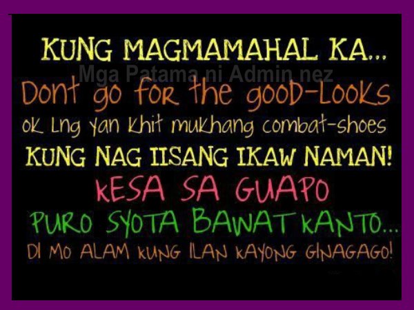 Tagalog Quotes Sa Gwapo. QuotesGram