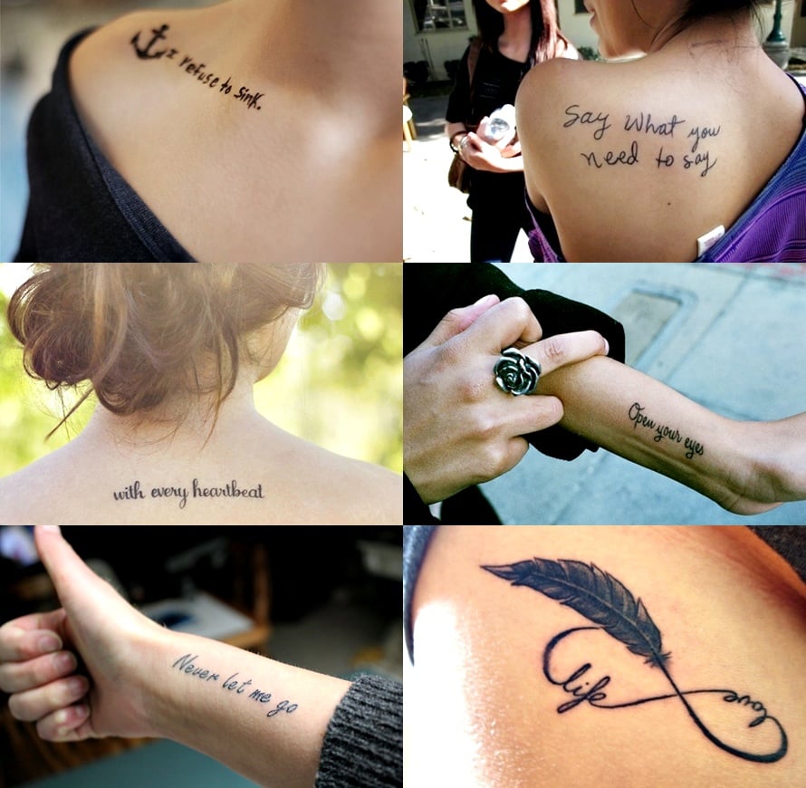 115+ Meaningful Quote Tattoo Ideas - Inspiring Words