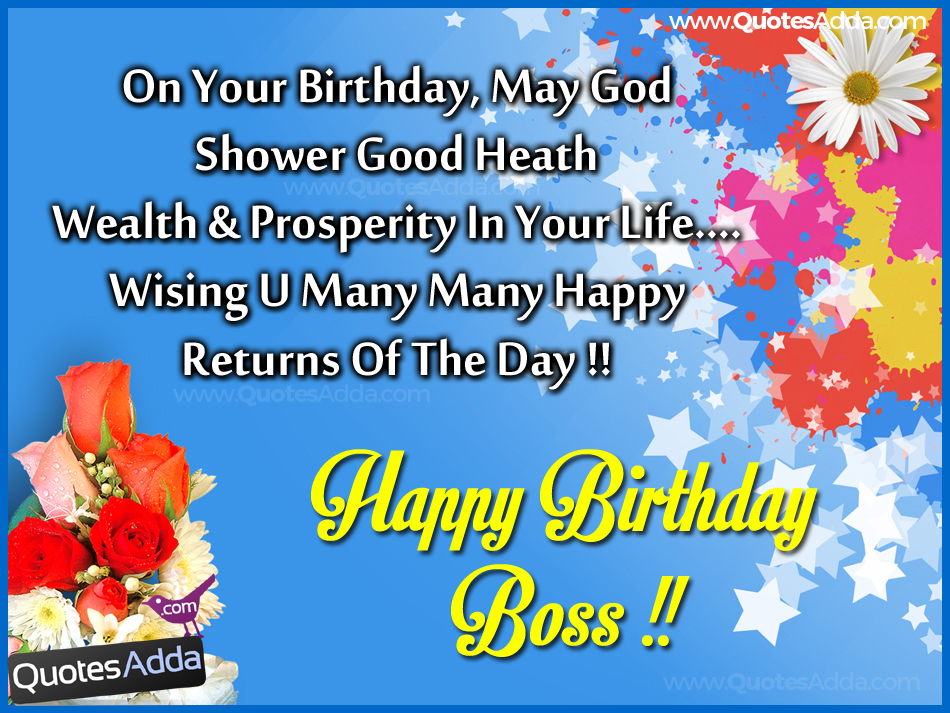 Happy Bday Quotes For Boss Quotesgram