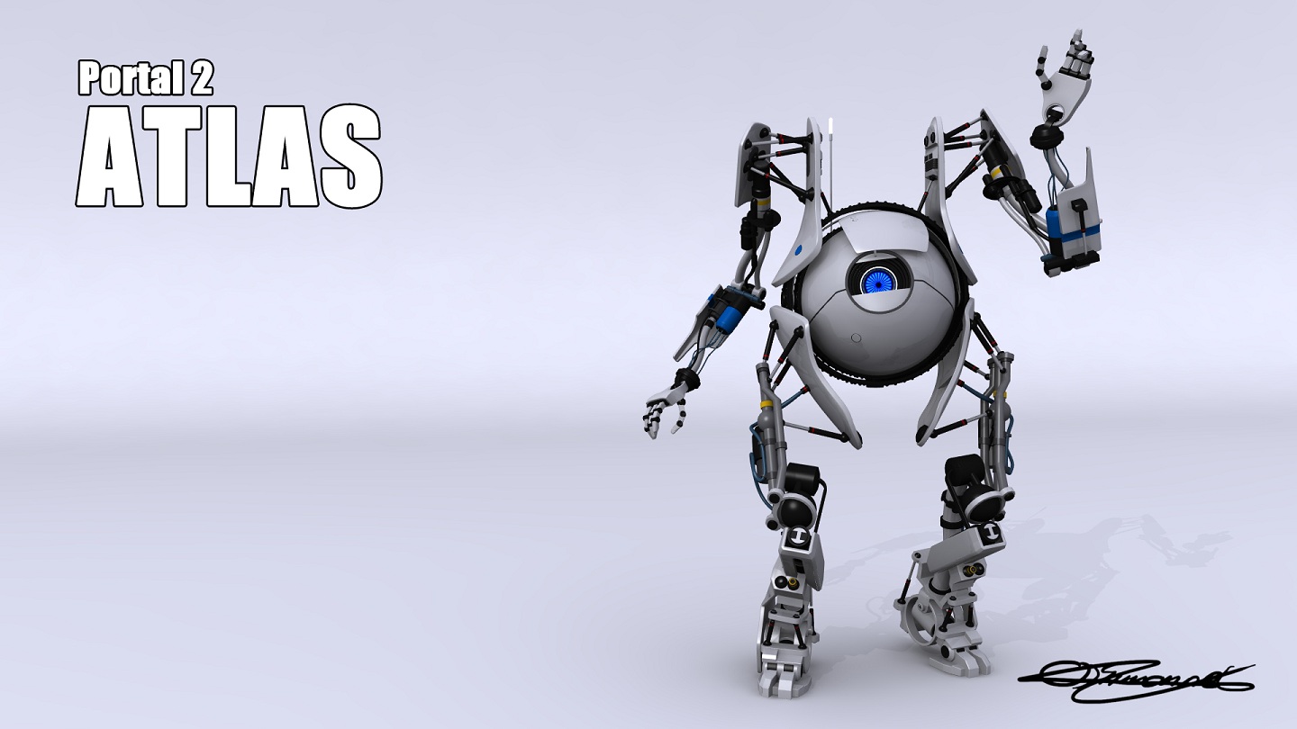 Portal 2 роботы атлас фото 5