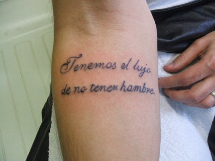 Spanish Tattoo Quotes Quotesgram