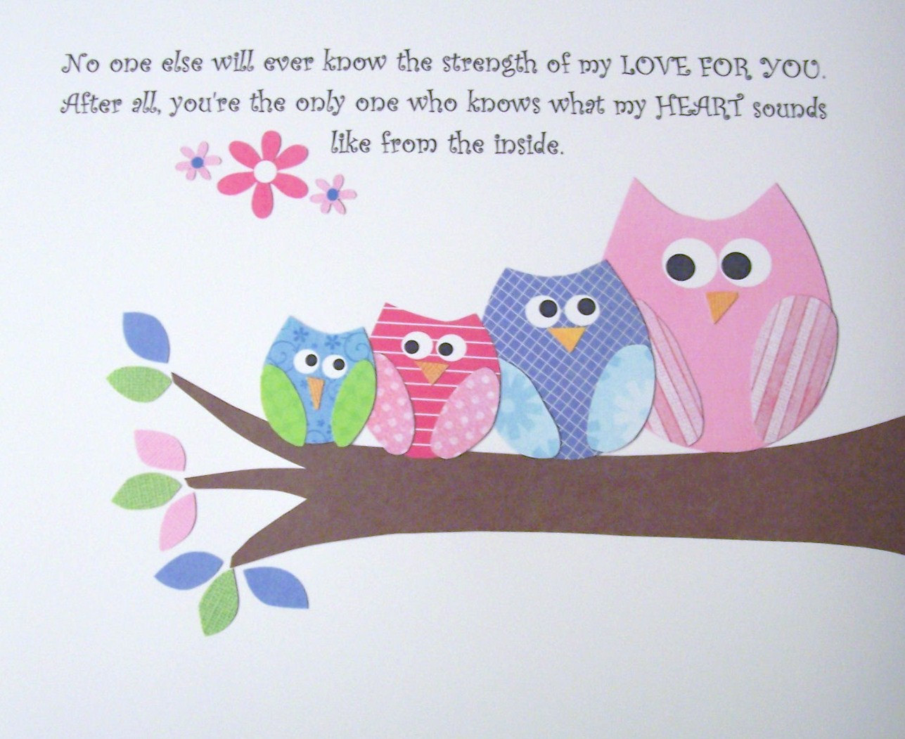 The owl wore a little red vest