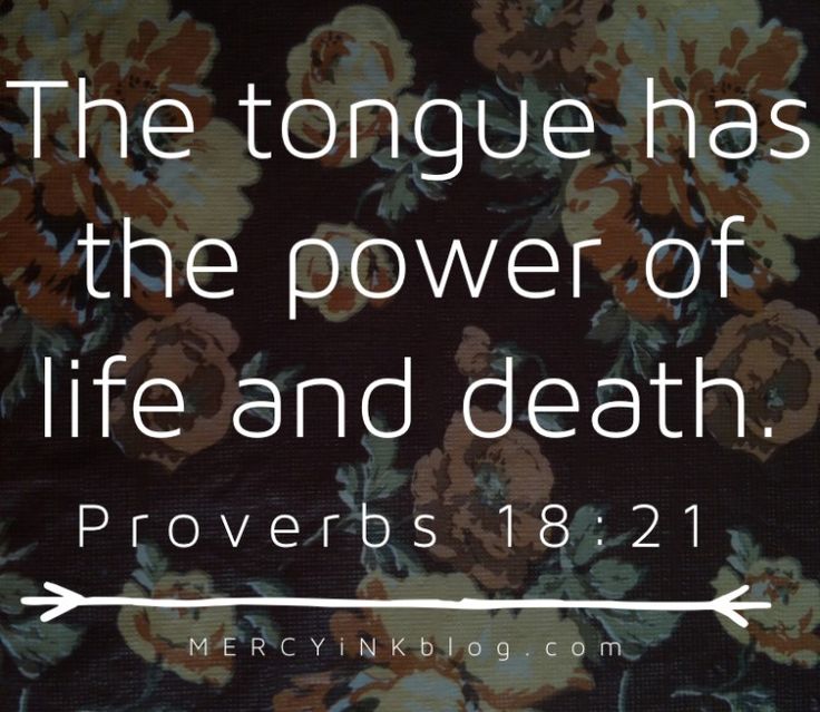 Death Tongue Speak Life Quotes. QuotesGram