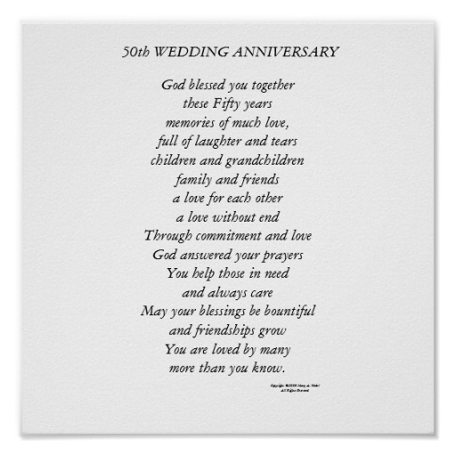 50th Wedding  Anniversary  Quotes  And Poems  QuotesGram
