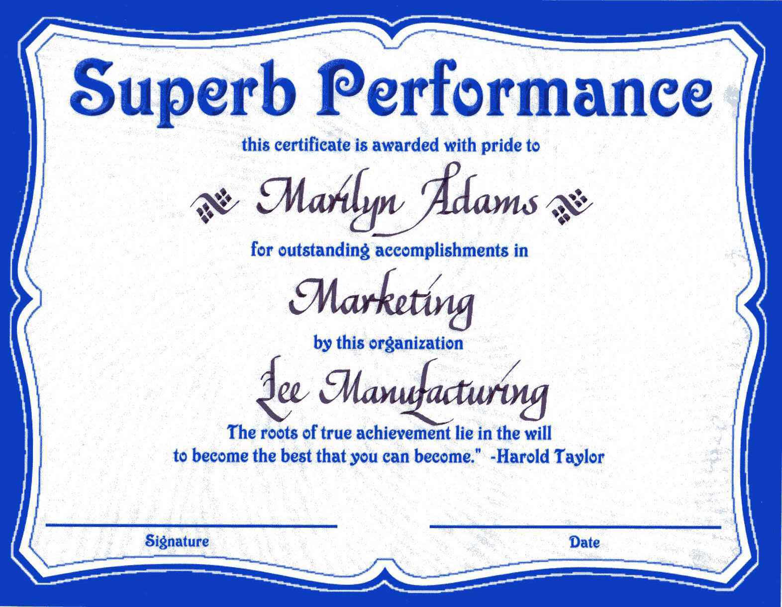 Award Certificate Quotes. QuotesGram Throughout Congratulations Certificate Word Template