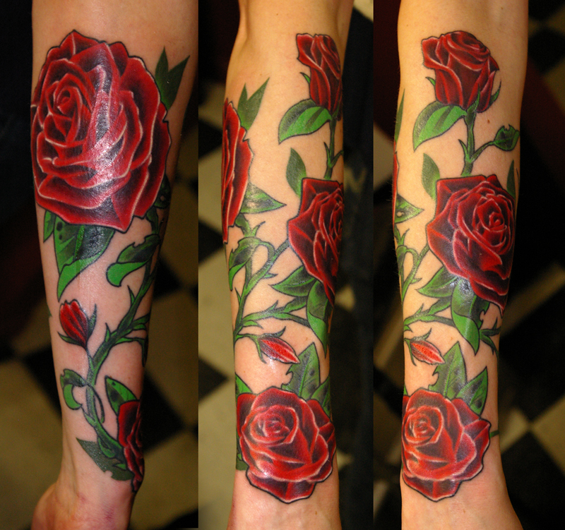 Rose Sleeve Tattoos With Quotes Quotesgram