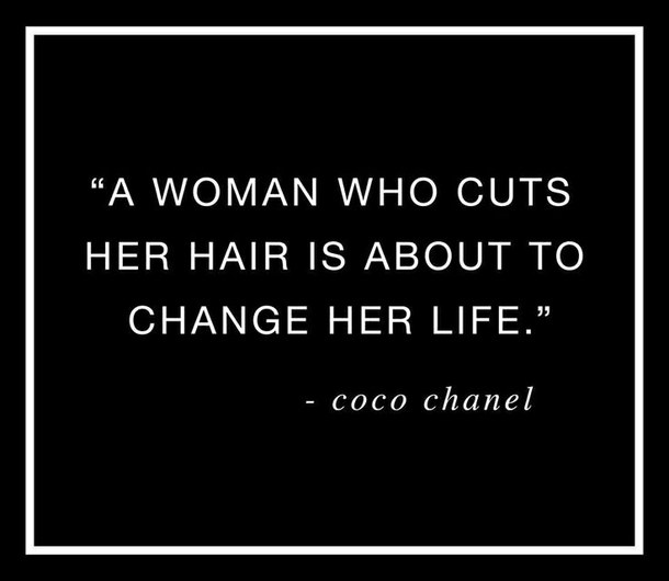 Coco Chanel Hair Quote Coco Chanel Quotes About Hair. Quotesgram