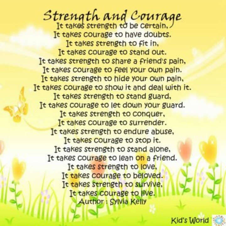 Strength And Courage Quotes Quotesgram