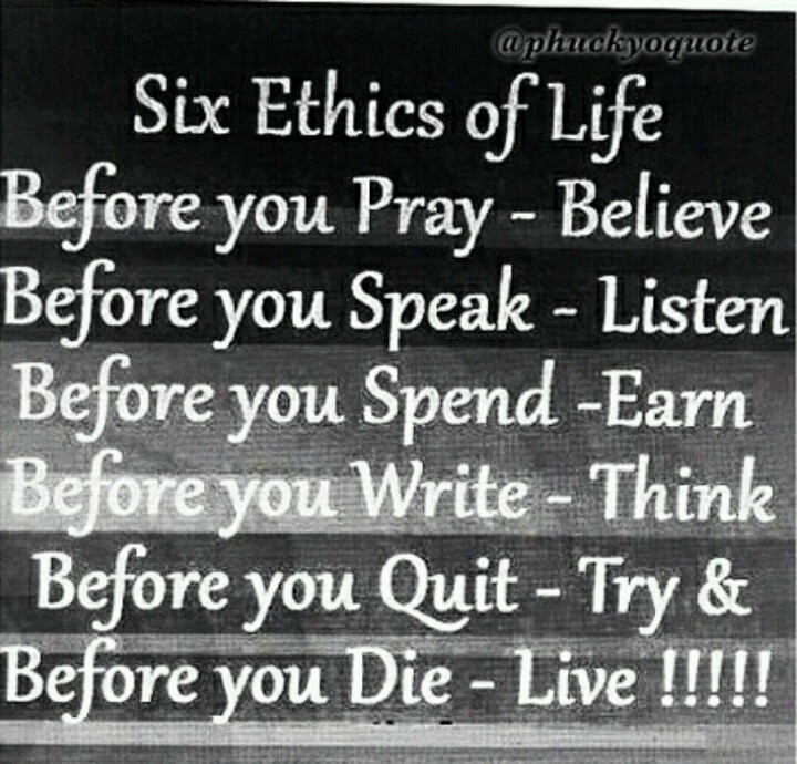 Ethical Quotes About Life. QuotesGram