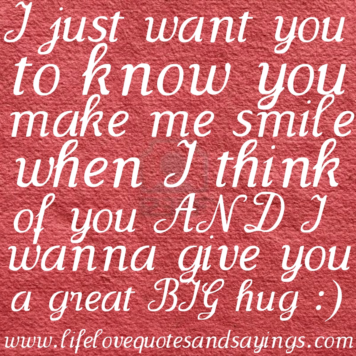 Just The Thought Of You Makes Me Smile Quotes. QuotesGram