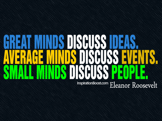 smart people talk about ideas