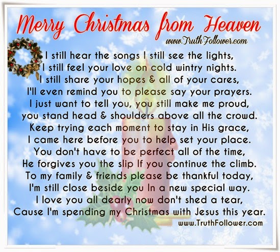 Merry Christmas In Heaven Quotes.