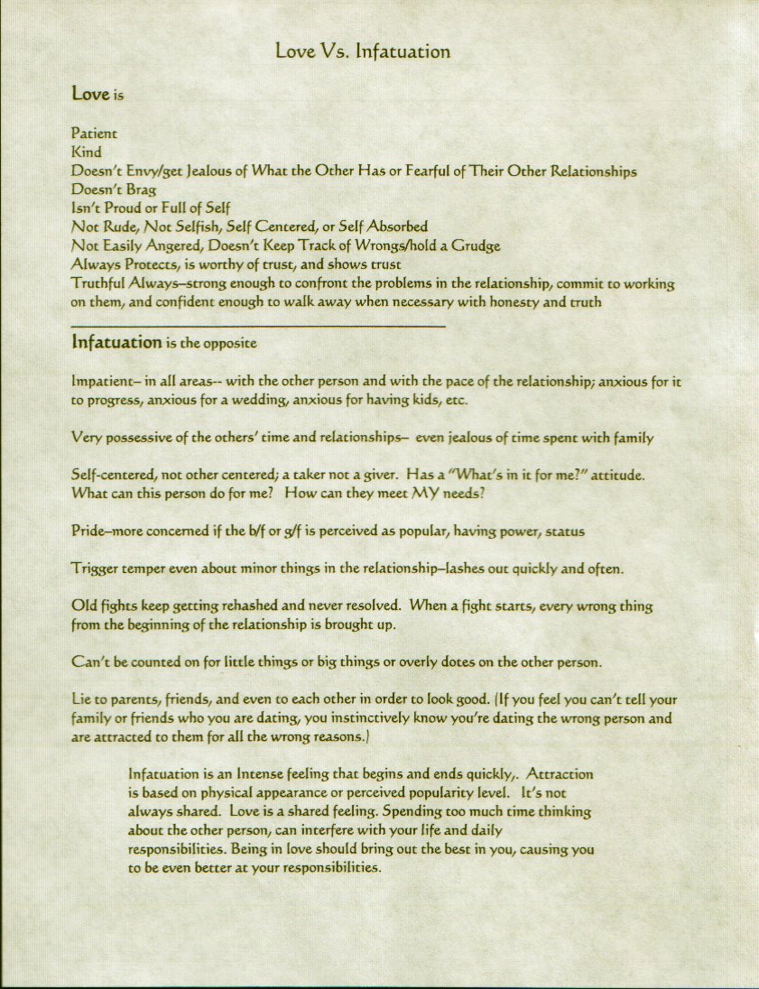 Infatuation Vs Love Quotes. QuotesGram