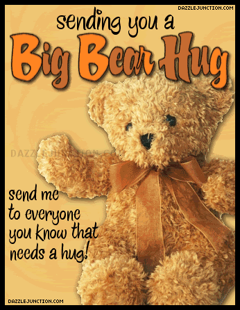 teddy bear hugs