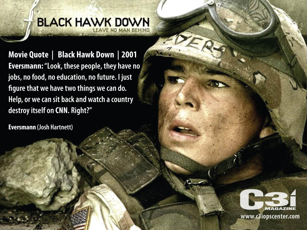 Black Hawk Down Quote about brotherhood