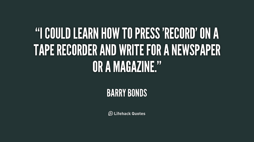 Barry Bonds Quotes. QuotesGram