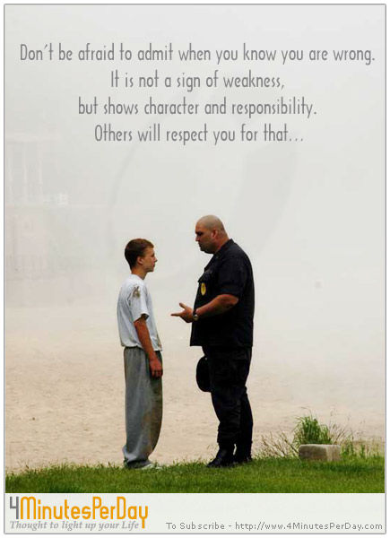 Admit When Your Wrong Quotes Quotesgram