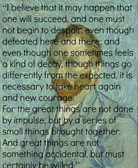Verwonderlijk Vincent Van Gogh Quotes. QuotesGram QB-17