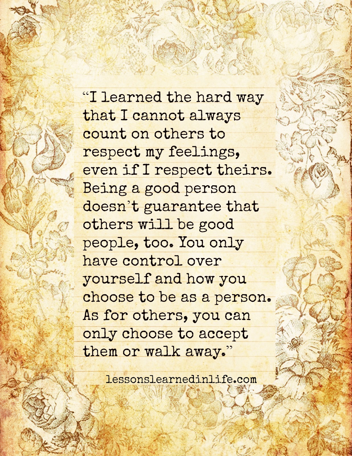 Quotes About Lessons Learned The Hard Way. QuotesGram