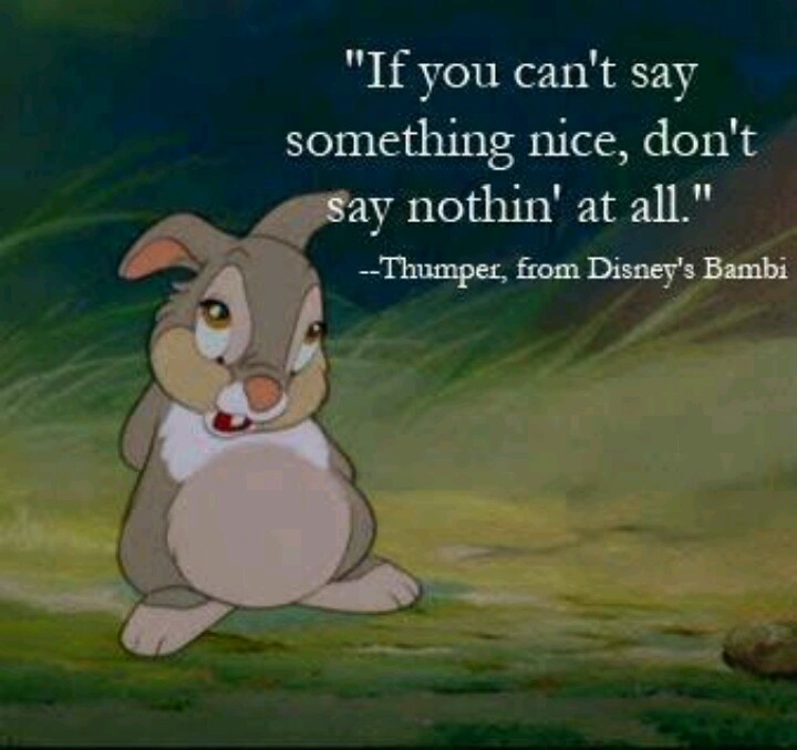 Bambi Quotes Thumper Rabbit.