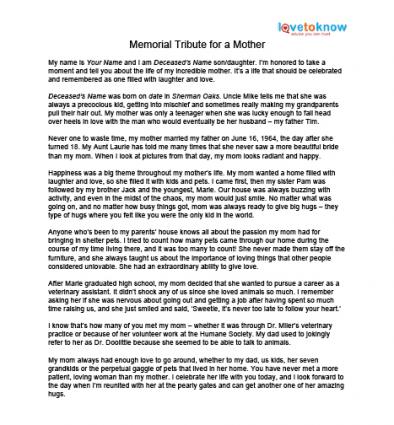 Eulogy For Mother Quotes. QuotesGram