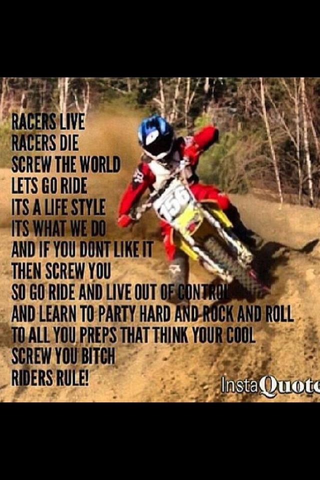 Dirt Bike Quotes For Girls. QuotesGram