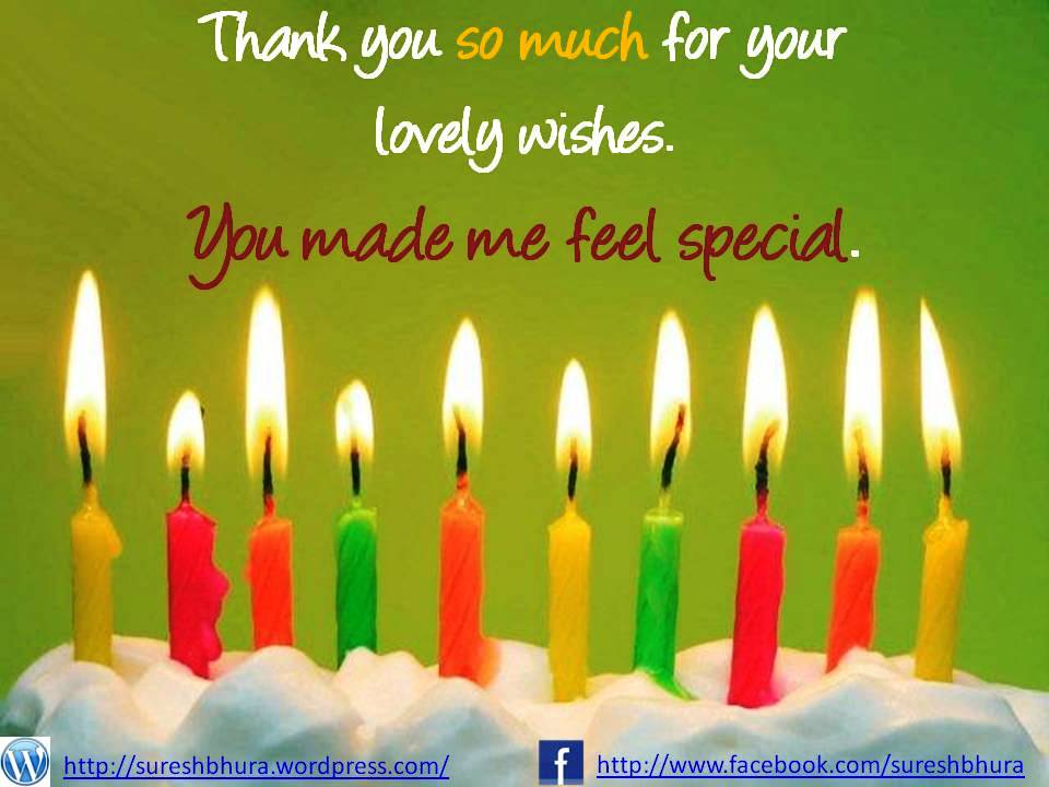 Thank You For Birthday Wishes Quotes. QuotesGram