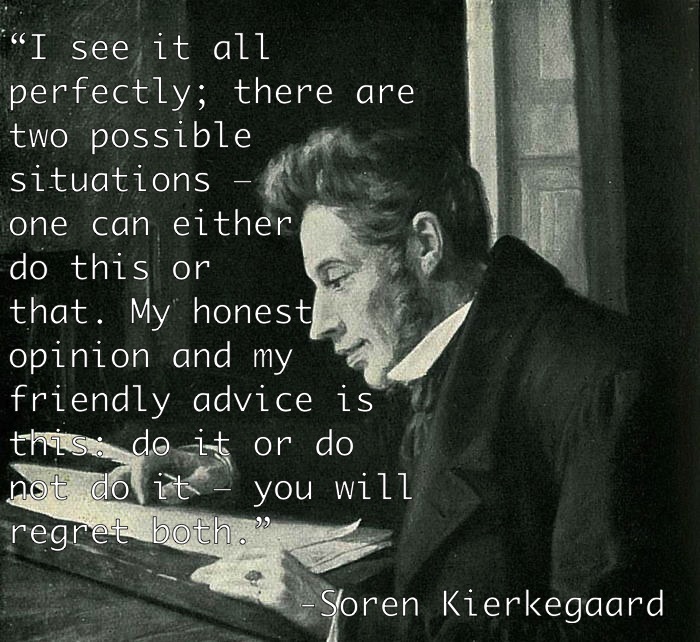 Kierkegaard Existential Quotes Quotesgram There is something infantile in the presumption that somebody else has a responsibility to give your life meaning and point…. kierkegaard existential quotes quotesgram