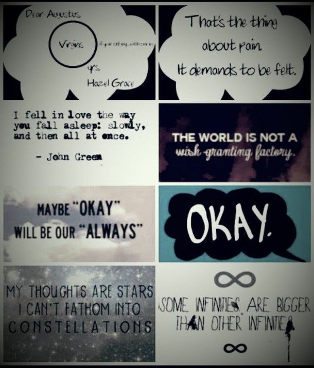 Memorable Book Quotes Tfios. QuotesGram