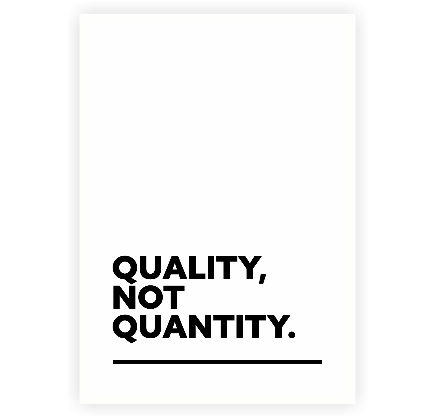 Quality Not Quantity Quotes. QuotesGram