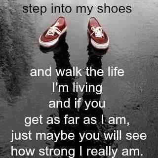 on my shoes