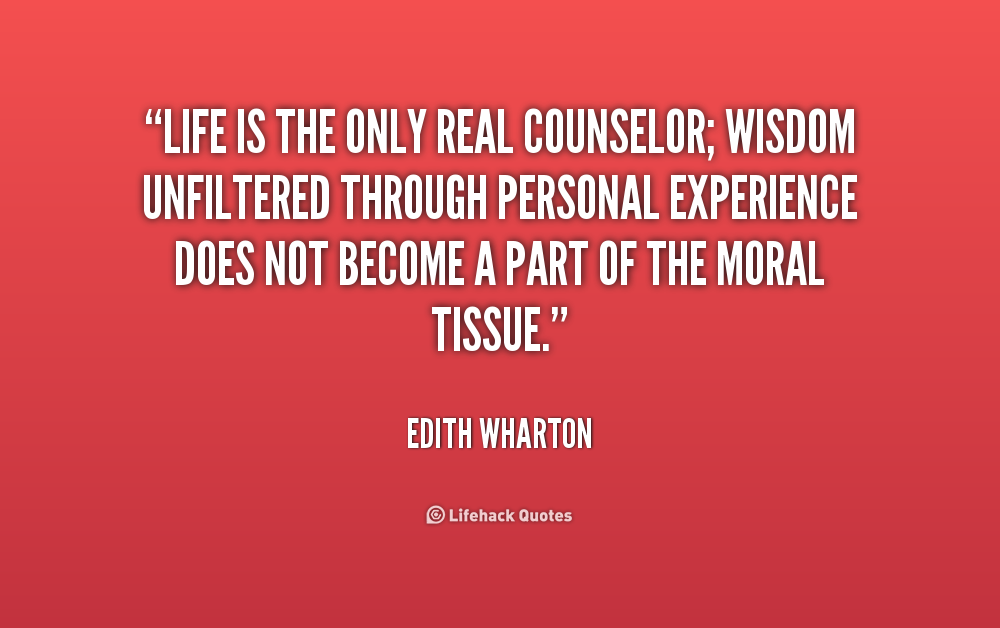 Edith Wharton Quote on Counseling