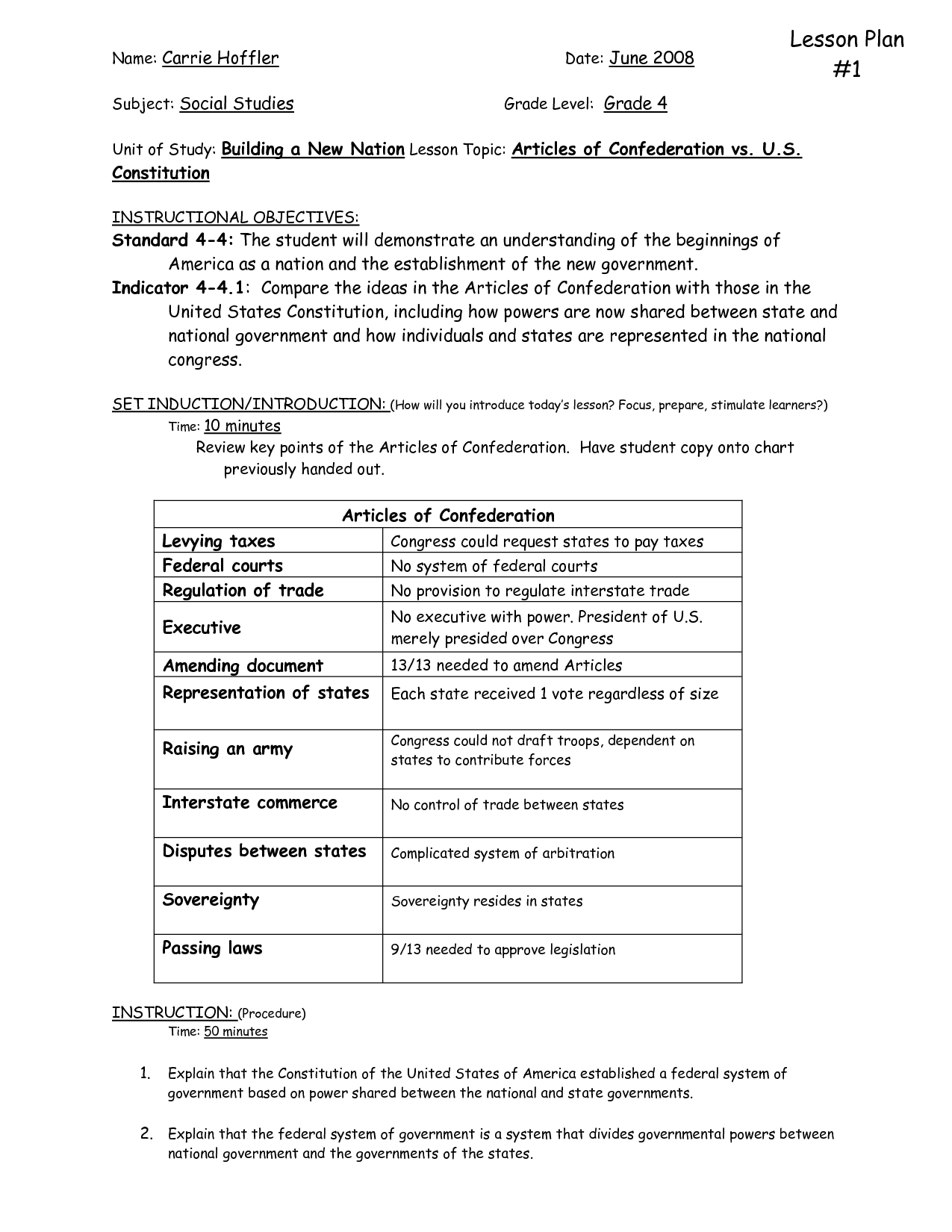 Articles Of Confederation Worksheet Answers