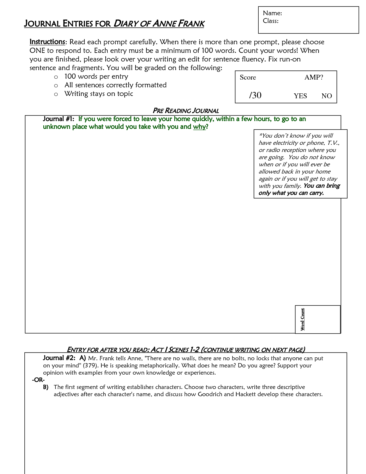 Expository Essay On Anne Frank