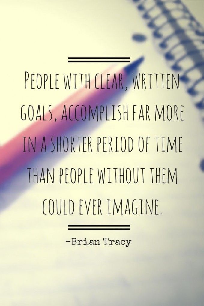 Written Goals Quotes. QuotesGram