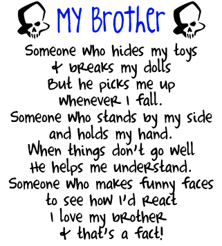 Big Brother Little Sister Quotes Funny Quotesgram