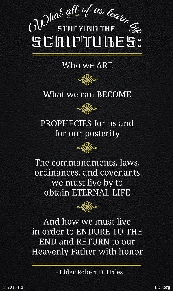 Lds quotes on scripture study quotesgram
