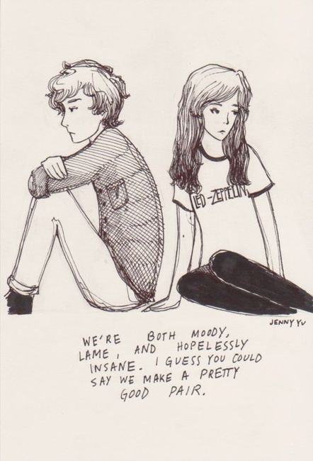 Funny Couple Quotes Drawings. QuotesGram