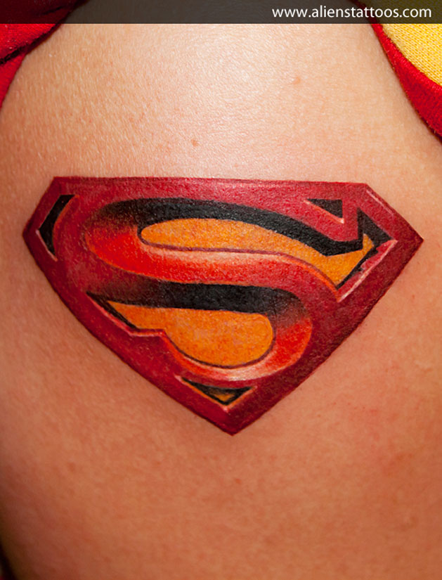 Superman Symbol by Mario by Mario Padilla TattooNOW