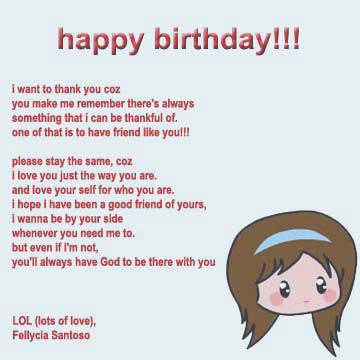 Birthday Friend Quotes And Poems