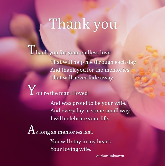 Wife Funeral Quotes Memorial QuotesGram
