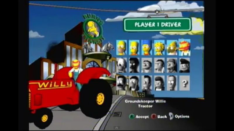 The simpsons road rage xbox